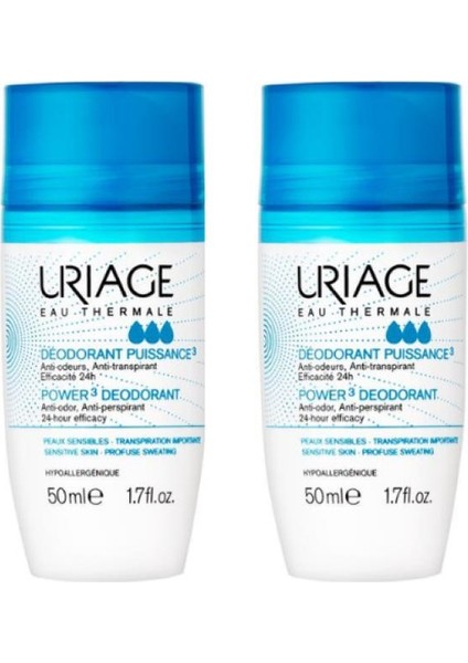 Power 3 Deodorant Roll On 2X50 ml