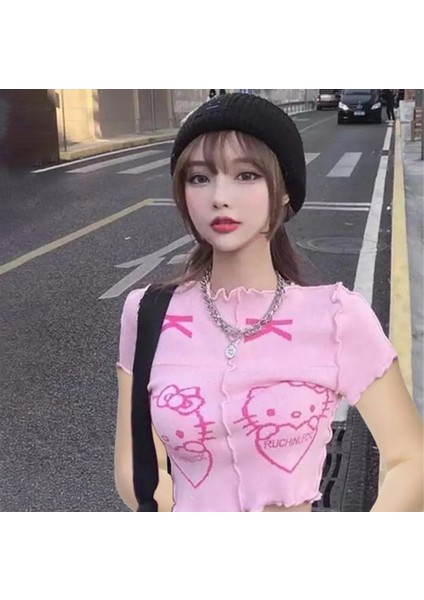 Pembe Hello Kitty - Ruchinleck Yarım T-Shirt fiyatları