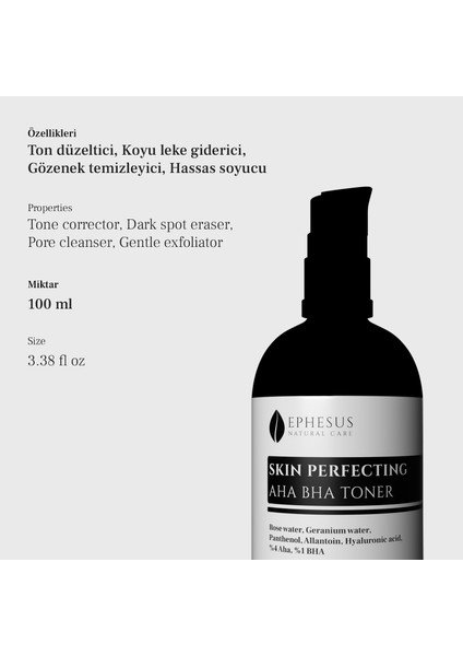- Skin Perfecting Aha Bha Toner, Ton Eşitleyici ve Hassas Soyucu Tonik fiyatları