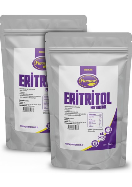 Eritritol Ketojenik Vegan 2 x 1 kg