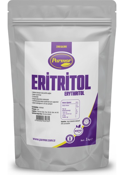 Eritritol Ketojenik Vegan 2 x 1 kg