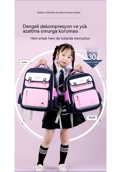 2023 Yeni Okul Çantası Ilkokul Kız Birinci, Ikinci, Üçüncü Ila Altıncı Sınıf Hafif Azaltma Omurga Koruma Çocuklar ve Kızlar (Yurt Dışından) fırsatları