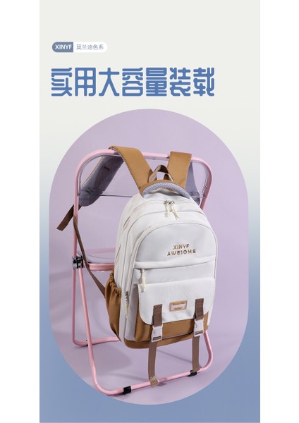 5-6. Sınıflar Için Uygun Geniş Askılı Ortaokul Kız Çocukları Için Büyük Kapasiteli Taze ve Sevimli Ilkokul Öğrencisi Sırt Çantası (Yurt Dışından) fiyatları