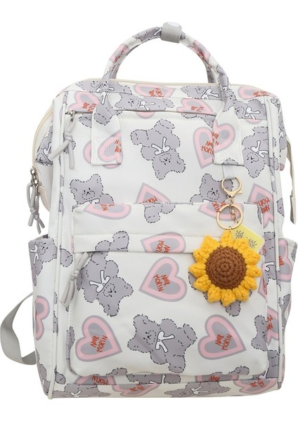 Schoolbag Kızlar Ins Japon Ilkokul Öğrencileri Ortaokul Öğrencileri Yüksek Değerli Omuz Çantası Ruiying Karikatür Ayı Rahat Sırt Çantası (Yurt Dışından)
