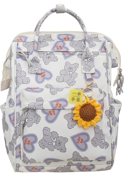 Schoolbag Kızlar Ins Japon Ilkokul Öğrencileri Ortaokul Öğrencileri Yüksek Değerli Omuz Çantası Ruiying Karikatür Ayı Rahat Sırt Çantası (Yurt Dışından)