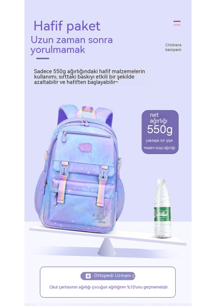 1-3. Sınıflar Için Ilkokul Öğrencilerinin Okul Çantaları, Hafif Kız Çocukları Için Sırt Çantaları, Eğimli Çocuk Sırt Çantaları, 6-9 Yaş (Yurt Dışından) indirimleri
