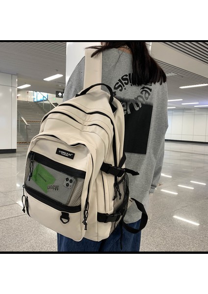 Trendy Cool Retro Takım Sırt Çantası Lise Erkek Üniversite Öğrencisi Okul Çantası Kadın Sırt Çantası (Yurt Dışından) indirimleri