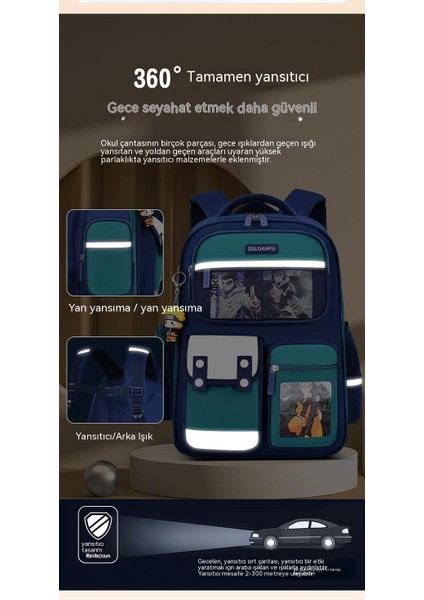 2023 Yeni Ilkokul Öğrencileri Okul Çantası Omurga Koruması Büyük Kapasiteli 1-3 Sınıf Erkek ve Kız Sırt Çantası (Yurt Dışından) modelleri