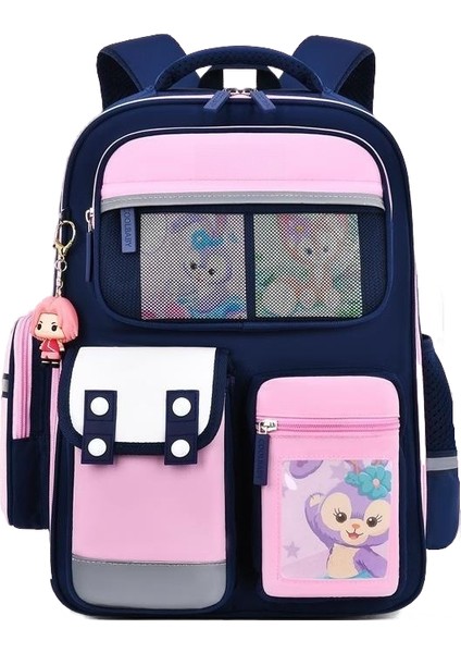 2023 Yeni Ilkokul Öğrencilerinin Okul Çantası Omurga Koruması Büyük Kapasiteli 4-6 Sınıf Ortaokul Erkek ve Kız Sırt Çantası (Yurt Dışından)