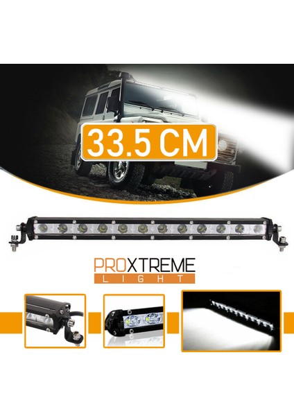 Cree 12 LED 36W Yayıcı Delici Tek Sıra Off Road LED Bar 33.5cm