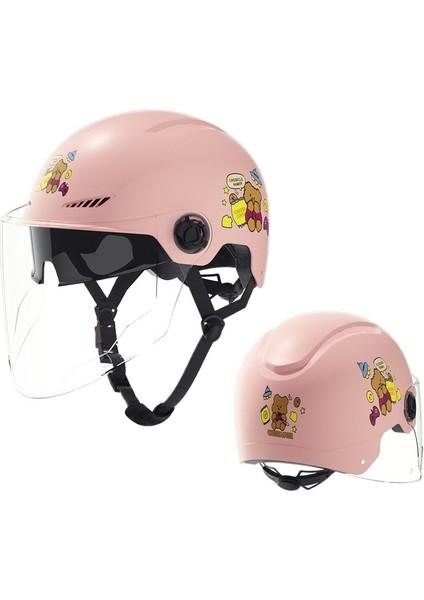 Motosiklet Elektrikli Araç Kaskı Sürme Motosiklet Kaskı Dört Mevsim Çift Lensli Kask (Yurt Dışından)