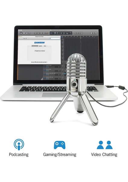 Meteor Mic USB Stüdyo Kondenser Mikrofon (Krom)