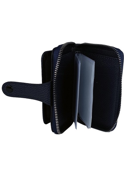 BN85 Suni Deri Erkek Cüzdan Fermuarlı 17 Kartlık Kağıt Para Bölmeli modelleri