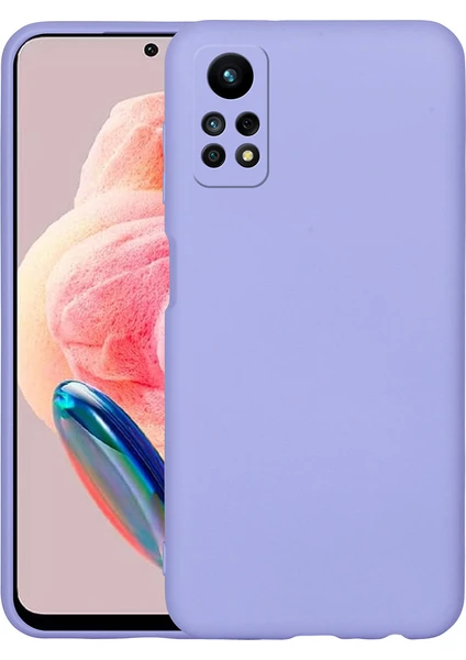 Case 4U Xiaomi Redmi Note 12 Pro 4g Kılıf Kamera Korumalı Içi Kadife Logosuz Mara Lansman Silinebilir Kılıf Lila