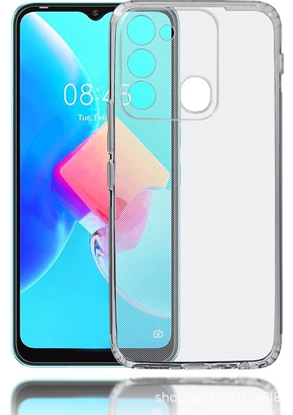 Case 4U Tecno Spark 8c Kılıf Kamera Korumalı Yumuşak Şeffaf Ince Süper Silikon