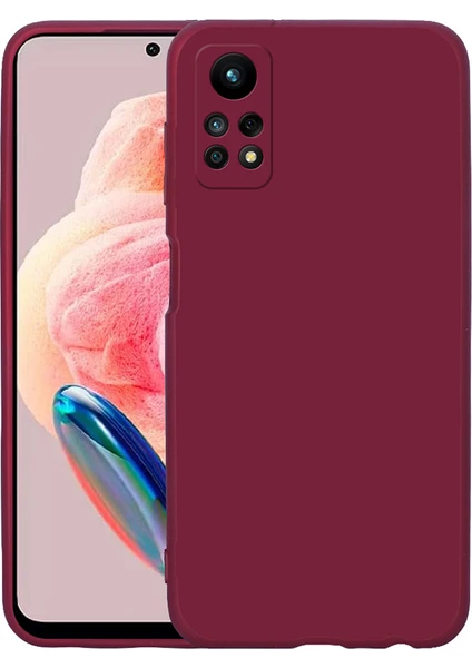 Case 4U Xiaomi Redmi Note 12 Pro 4g Kılıf Kamera Korumalı Içi Kadife Logosuz Mara Lansman Silinebilir Kılıf Koyu Mor