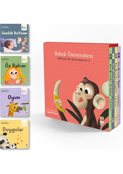 Bebek Üniversitesi Seti 3: Hikayeli İlk Kavramlarım (4 Kitap Takım) - Çağrı Odabaşı