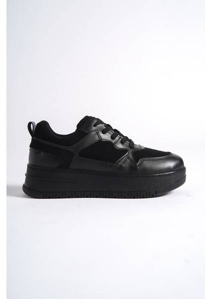 MBNK160-SS Kadın Kalın Taban Siyah/siyah Sneaker & Spor Ayakkabı