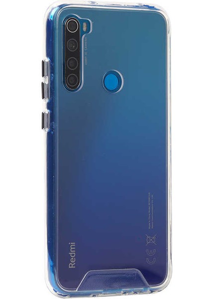 Xiaomi Redmi Note 8 Uyumlu Kılıf Darbe Emici Kalın Şeffaf Tasarımlı Sert Silikon Kapak