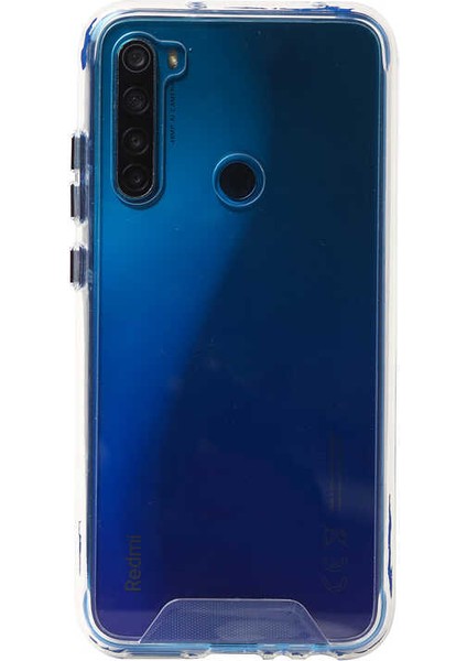 Xiaomi Redmi Note 8 Uyumlu Kılıf Darbe Emici Kalın Şeffaf Tasarımlı Sert Silikon Kapak