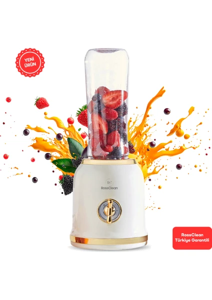 Fit Life Smoothie Blender Buz Kırma Özelliği - 2 adet Tritan Şişeli (RossClean Türkiye Garantili)