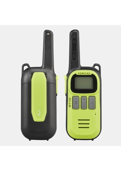 Forclaz Usb Ile Şarj Edilebilen Walkie Talkie - 5 Km - Sarı / Siyah - Wt100