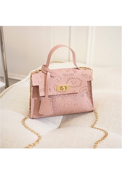 Kabartmalı Clutch Bayan Küçük Çanta Kelly Bag (Yurt Dışından)