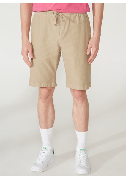 Normal Bel Slim Fit Kahve Erkek Bermuda Şort A261OSLOPHILIPB