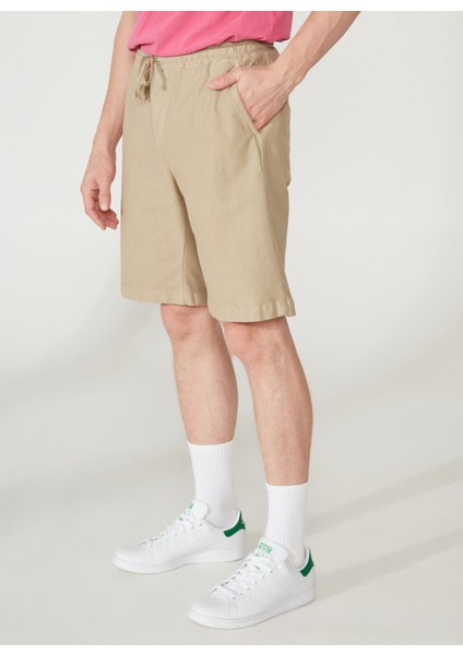 Normal Bel Slim Fit Kahve Erkek Bermuda Şort A261OSLOPHILIPB