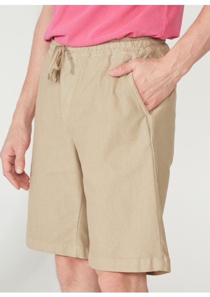 Normal Bel Slim Fit Kahve Erkek Bermuda Şort A261OSLOPHILIPB