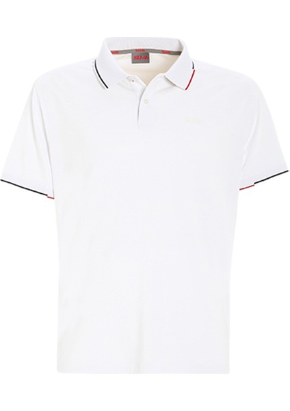 Beyaz Erkek Polo Yaka Regular Fit T-Shirt A108001S00_DECK Lgt Pıque