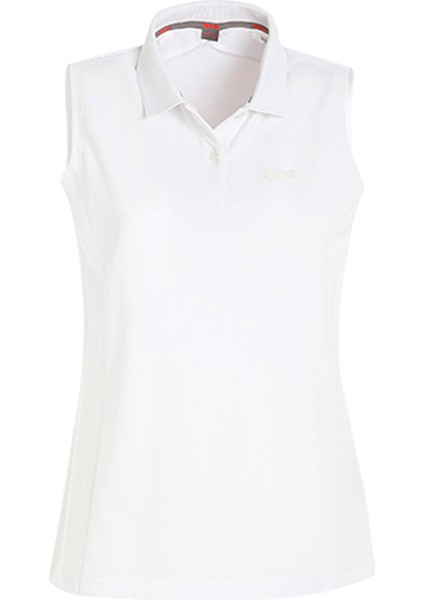 Beyaz Kadın Polo Yaka Regular Fit Atlet A908002S00_DECK Ws Sl