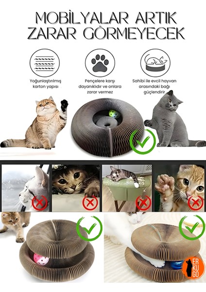 Kedi Tırmalama Oyuncağı / Sihirli Kedi Oyuncağı / Çıngıraklı Tırmalama Panosu fiyatları
