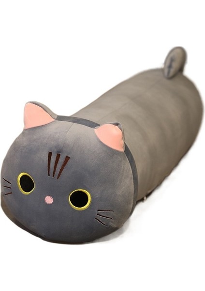 Kedi Uzun Yastık Silindirik Yastık Yastık Peluş Oyuncak (Yurt Dışından)