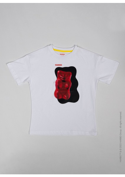 Baskılı Beyaz Erkek Çocuk T-Shirt HRBTXT010 modelleri