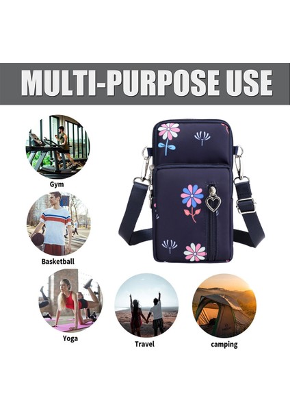 2 Adet Telefon Çantası Crossbody Spor Kol Bandı (Yurt Dışından)
