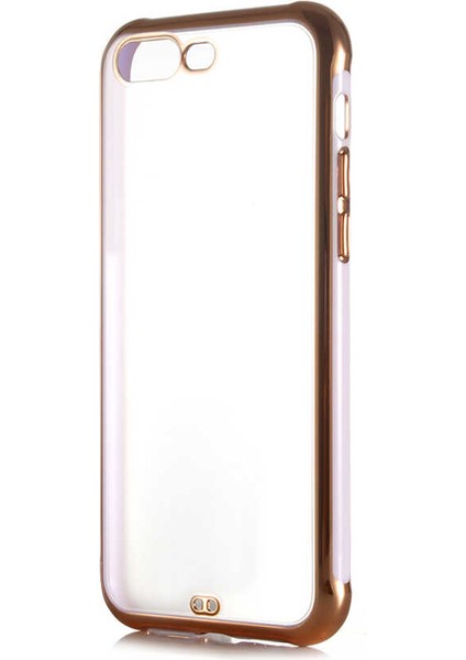 Apple iPhone 8 Plus Kılıf Kenarları Renkli Arkası Mat Yumuşak Silikon Kapak (Voit S.) fiyatları