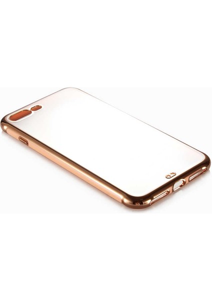 Apple iPhone 7 Plus Kılıf Kenarları Renkli Arkası Mat Yumuşak Silikon Kapak (Voit S.) fırsatları