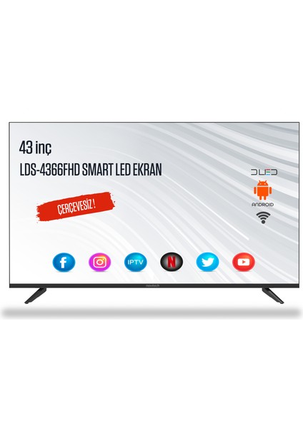 LDS-4366FHD 43'' 109 Ekran Full HD Android Smart LED TV