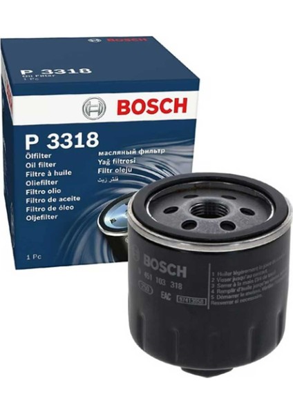 Vw Bora 1.6 16V Yağ Filtresi 2000-2005 Bosch