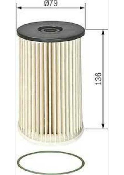 Vw Jetta 1.6 Tdı Yakıt Filtresi 2011-2016 Bosch