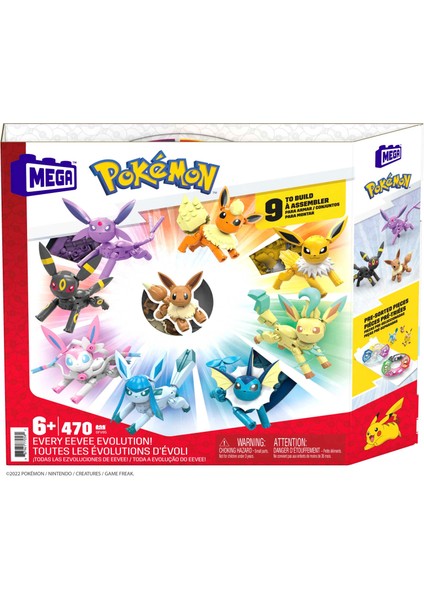 Mega Construx™ Pokémon - Eevee Dönüşümleri, 6 yaş ve üzeri, GFV85