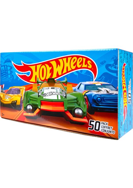 Hot Wheels Başlangıç Seti - 50'Li Araba Seti - Geniş Ürün Yelpazesi, Oyuncak Araba Koleksiyonu, 1:64 Ölçek - V6697