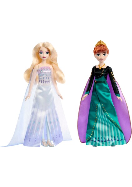 Disney Karlar Ükesi Prensesleri Anna ve Elsa - 2'li Paket, 3 yaş ve üzeri, HMK51