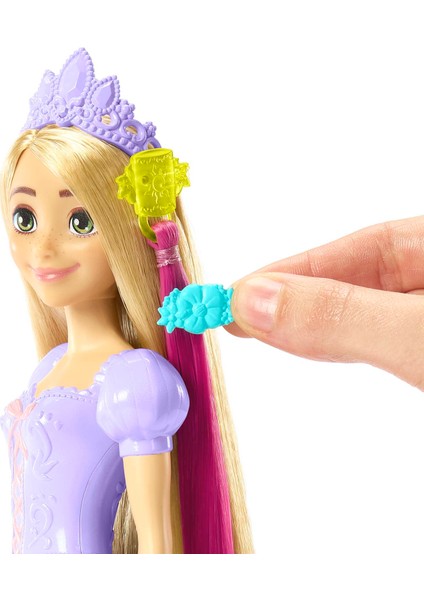 Disney Prenses Renk Değiştiren Sihirli Saçlı Rapunzel, 3 yaş ve üzeri, HLW18