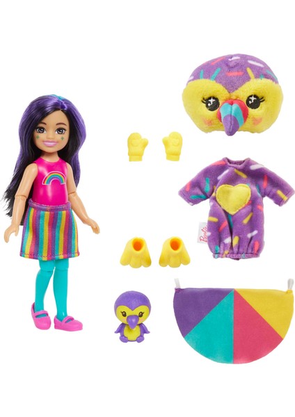 Cutie Reveal Bebekler Chelsea Tropikal Orman Serisi - Kuş, 3 yaş ve üzeri, HKR16 modelleri