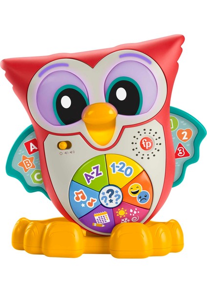 Fisher-Price Linkimals Bilge Baykuş - Türkçe, En Az 18 Aylık Olan Yürüme Çağındaki Çocuklar İçin Işıklı, Hareketli, İnteraktif ve Müzikli Eğitici Oyuncak Hjn61