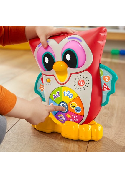 Fisher-Price Linkimals Bilge Baykuş - Türkçe, En Az 18 Aylık Olan Yürüme Çağındaki Çocuklar İçin Işıklı, Hareketli, İnteraktif ve Müzikli Eğitici Oyuncak Hjn61