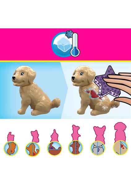 MEGA Barbie Color Reveal Hayvan Dostu, 5 yaş ve üzeri, HHP89