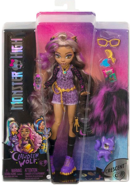 Clawdeen Wolf Ana Karakter Bebekler, 4 yaş ve üzeri, HHK52